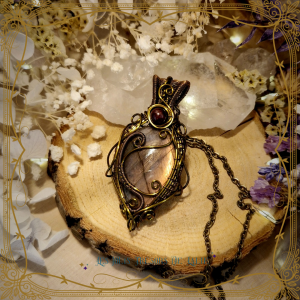 Grand talisman harmonisation des énergies en labradorite - pendentif protecteur pierre naturelle Les jolis trésors de Lalie