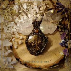 Grand talisman courage en bronzite - pendentif protecteur pierre naturelle Les jolis trésors de Lalie