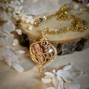 Amulette Bonheur ~ Jaspe zébré