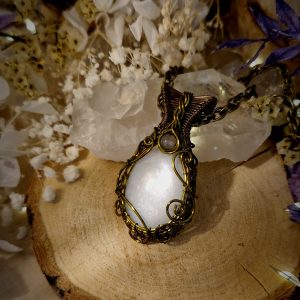 Talisman en pierre de lune pour l'intuition - Bijoux féeriques protecteurs en pierres naturelles Les jolis trésors de Lalie