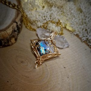 Talisman Harmonie ~ Pierre de lune arc-en-ciel