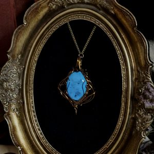 Talisman Flamme blanche ~ Quartz black dot