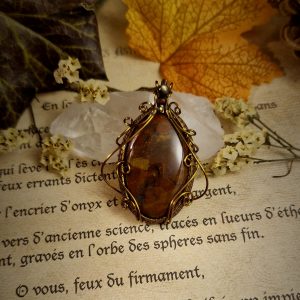 Talisman Confiance ~ Agate mousse rouge