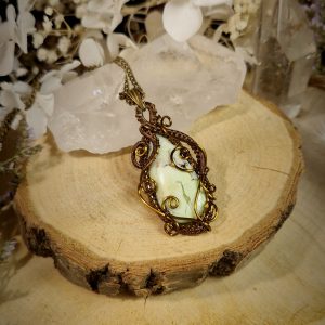 Amulette Protection et Optimisme ~ Chrysoprase citron