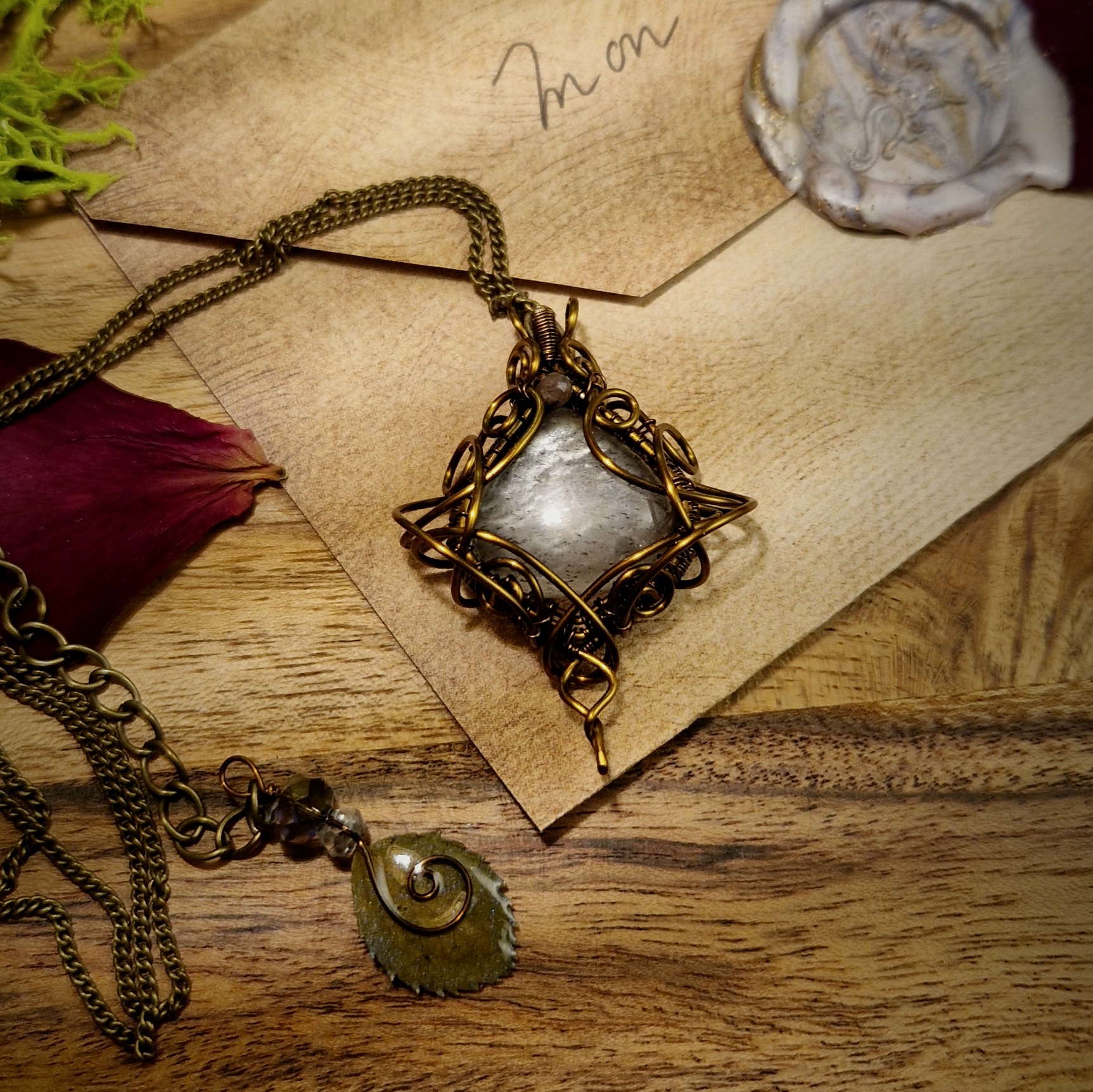 Talisman Cœur apaisé ~ Pierre de lune